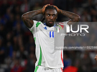 Moise Kean (ITA) during the UEFA National League Matchday 1 match between France and Italy at the Parc des Princes Stadium in Paris, France,...