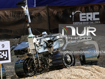 A Mars  Rover constructed by students from the University of Torino in Italy participate in the European Rover Competition at AGH University...