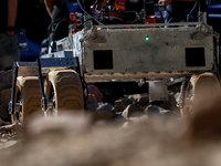 A Mars  Rover constructed by students participate in the European Rover Competition at AGH University in Krakow, Poland on September 06, 202...