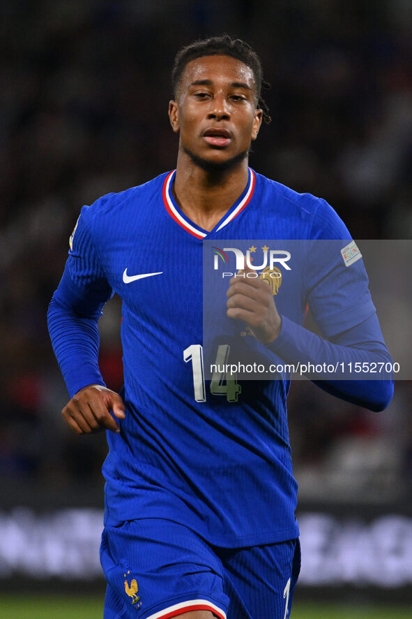 Michael Olise (FRA) during the UEFA National League Matchday 1 match between France and Italy at the Parc des Princes Stadium in Paris, Fran...