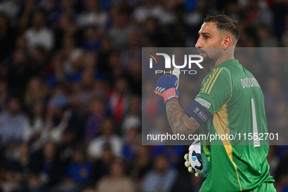 Gianluigi Donnarumma (ITA) during the UEFA National League Matchday 1 match between France and Italy at the Parc des Princes Stadium in Pari...