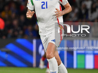 Alessandro Bastoni (ITA) during the UEFA National League Matchday 1 match between France and Italy at the Parc des Princes Stadium in Paris,...