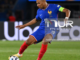 Kylian Mbappe (FRA) during the UEFA National League Matchday 1 match between France and Italy at the Parc des Princes Stadium in Paris, Fran...