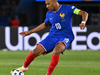 Kylian Mbappe (FRA) during the UEFA National League Matchday 1 match between France and Italy at the Parc des Princes Stadium in Paris, Fran...