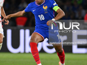 Kylian Mbappe (FRA) during the UEFA National League Matchday 1 match between France and Italy at the Parc des Princes Stadium in Paris, Fran...