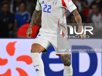 Giovanni Di Lorenzo (ITA) during the UEFA National League Matchday 1 match between France and Italy at the Parc des Princes Stadium in Paris...