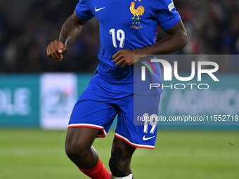 Youssouf Fofana (FRA) during the UEFA National League Matchday 1 match between France and Italy at the Parc des Princes Stadium in Paris, Fr...