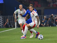 Riccardo Calafiori (ITA) during the UEFA National League Matchday 1 match between France and Italy at the Parc des Princes Stadium in Paris,...