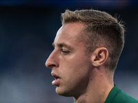 Davide Frattesi of Italy warms up before the UEFA Nations League 2024/25 League A Group A2 match between France and Italy at Parc des Prince...