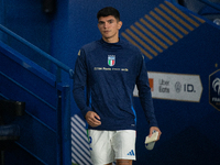 Raul Bellanova of Italy stands ahead of the UEFA Nations League 2024/25 League A Group A2 match between France and Italy at Parc des Princes...