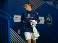 Nicolo Fagioli stands ahead of the UEFA Nations League 2024/25 League A Group A2 match between France and Italy at Parc des Princes stadium...