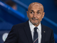 Luciano Spalletti, Head Coach of Italy, sits on the bench before the UEFA Nations League 2024/25 League A Group A2 match between France and...