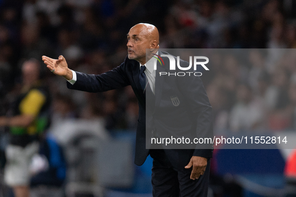 Luciano Spalletti, Head Coach of Italy, during the UEFA Nations League 2024/25 League A Group A2 match between France and Italy at Parc des...