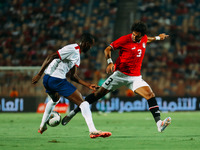 Egypt's Mohamed Hany challenges Cape Verde's player during the Egypt vs Cape Verde match in the 2025 Africa Cup of Nations Qualifiers Morocc...