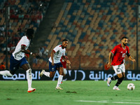 Mohamed Salah of Egypt challenges a Cape Verde player during the Egypt vs Cape Verde match in the 2025 Africa Cup of Nations Qualifiers Moro...