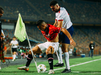 Egypt's Mostafa Mohamed challenges Cape Verde's player during the Egypt vs Cape Verde match in the 2025 Africa Cup of Nations Qualifiers Mor...