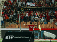 Egypt's Omar Marmoush celebrates scoring against Cape Verde during the Egypt vs Cape Verde 2025 Africa Cup of Nations Qualifiers Morocco mat...