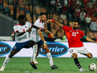 Mohamed Salah of Egypt challenges a Cape Verde player during the Egypt vs Cape Verde match in the 2025 Africa Cup of Nations Qualifiers Moro...