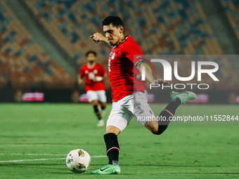 Egypt's Mohamed Hamdy plays against Cape Verde during the Egypt vs Cape Verde match in the 2025 Africa Cup of Nations Qualifiers Morocco at...