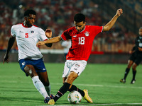 Mostafa Fathi of Egypt plays against Cape Verde during the Egypt vs Cape Verde match in the 2025 Africa Cup of Nations Qualifiers Morocco at...