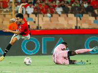 Mostafa Fathi of Egypt plays against Cape Verde during the Egypt vs Cape Verde match in the 2025 Africa Cup of Nations Qualifiers Morocco at...