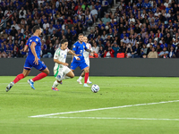 Giacomo Raspadori , Jonathan Clauss  during France vs Italy, UEFA Nations League match, in Paris, France on September 6, 2024. (