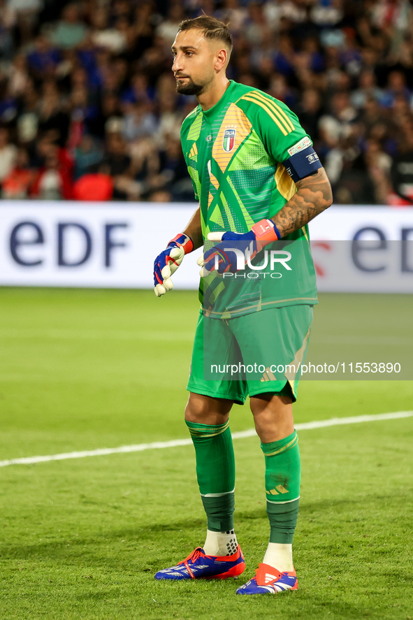 Gianluigi Donnarumma  during France vs Italy, UEFA Nations League match, in Paris, France on September 6, 2024. 