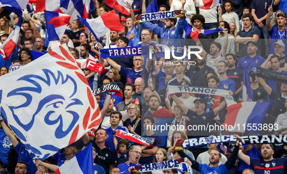 France fans during France vs Italy, UEFA Nations League match, in Paris, France on September 6, 2024. 