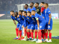 Team France before the match during France vs Italy, UEFA Nations League match, in Paris, France on September 6, 2024. (