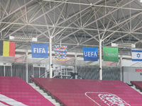 Flags during Belgium vs Israel: matchday 1 of UEFA Nations League 2024-2025, in Debrecen, Hungary, on September 6, 2024, at Nagyerdei Stadio...