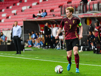 Kevin De Bruyne in action during Belgium vs Israel: matchday 1 of UEFA Nations League 2024-2025, in Debrecen, Hungary, on September 6, 2024,...