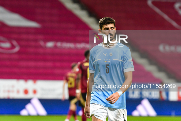 Idan Nachmias in action during Belgium vs Israel: matchday 1 of UEFA Nations League 2024-2025, in Debrecen, Hungary, on September 6, 2024 