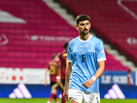 Idan Nachmias in action during Belgium vs Israel: matchday 1 of UEFA Nations League 2024-2025, in Debrecen, Hungary, on September 6, 2024 (