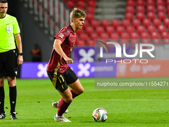 Charles De Ketelaere is in action during Belgium vs. Israel: matchday 1 of UEFA Nations League 2024-2025, at Nagyerdei Stadion in Debrecen,...