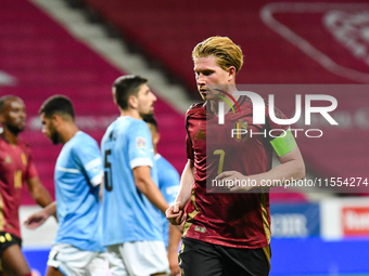 Kevin De Bruyne in action during Belgium vs Israel: matchday 1 of UEFA Nations League 2024-2025, in Debrecen, Hungary, on September 6, 2024,...