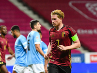 Kevin De Bruyne in action during Belgium vs Israel: matchday 1 of UEFA Nations League 2024-2025, in Debrecen, Hungary, on September 6, 2024,...