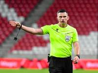 Michael Oliver during Belgium vs Israel: matchday 1 of UEFA Nations League 2024-2025, in Debrecen, Hungary, on September 6, 2024, at Nagyerd...