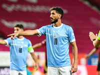 Sagiv Jehezkel is in action during Belgium vs Israel: matchday 1 of UEFA Nations League 2024-2025, in Debrecen, Hungary, on September 6, 202...