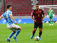 Youri Tielemans is in action during Belgium vs Israel: matchday 1 of UEFA Nations League 2024-2025, in Debrecen, Hungary, on September 6, 20...