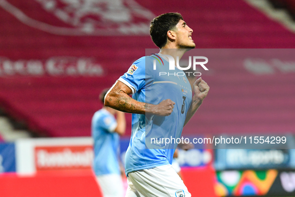 Omri Gandelman during Belgium vs Israel: matchday 1 of UEFA Nations League 2024-2025, in Debrecen, Hungary, on September 6, 2024, at Nagyerd...