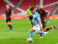 Manor Solomon and Timothy Castagne are in action during Belgium vs Israel: matchday 1 of UEFA Nations League 2024-2025, at Nagyerdei Stadion...