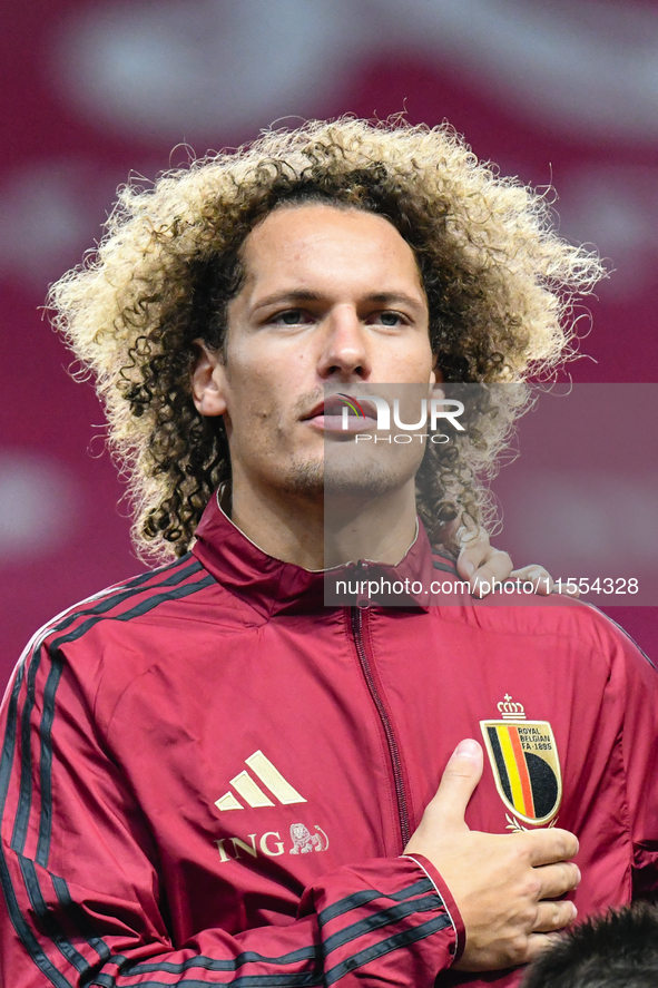 Wout Faes during Belgium vs Israel: matchday 1 of UEFA Nations League 2024-2025, in Debrecen, Hungary, on September 6, 2024, at Nagyerdei St...