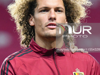 Wout Faes during Belgium vs Israel: matchday 1 of UEFA Nations League 2024-2025, in Debrecen, Hungary, on September 6, 2024, at Nagyerdei St...