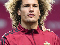 Wout Faes during Belgium vs Israel: matchday 1 of UEFA Nations League 2024-2025, in Debrecen, Hungary, on September 6, 2024, at Nagyerdei St...