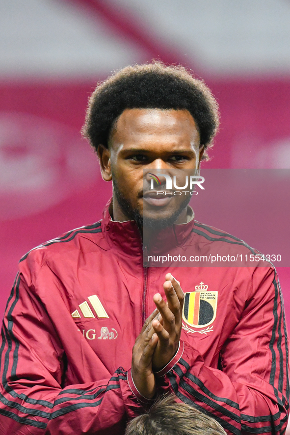 Lois Openda during Belgium vs Israel: matchday 1 of UEFA Nations League 2024-2025, in Debrecen, Hungary, on September 6, 2024 