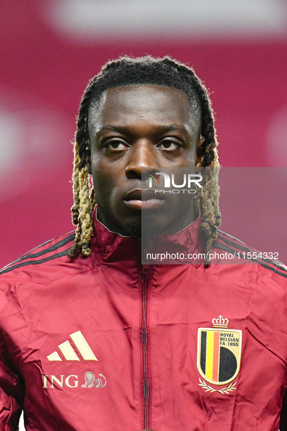 Jeremy Doku during Belgium vs Israel: matchday 1 of UEFA Nations League 2024-2025, in Debrecen, Hungary, on September 6, 2024 