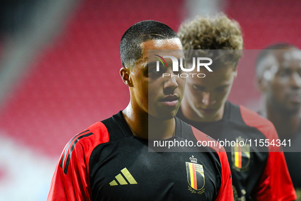 Portrait of Youri Tielemans during Belgium vs Israel: matchday 1 of UEFA Nations League 2024-2025, in Debrecen, Hungary, on September 6, 202...