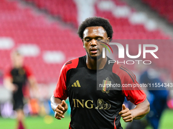 Portrait of Lois Openda during Belgium vs Israel: matchday 1 of UEFA Nations League 2024-2025, in Debrecen, Hungary, on September 6, 2024, a...