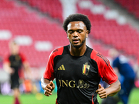 Portrait of Lois Openda during Belgium vs Israel: matchday 1 of UEFA Nations League 2024-2025, in Debrecen, Hungary, on September 6, 2024, a...