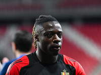 Portrait of Jeremy Doku during Belgium vs Israel: matchday 1 of UEFA Nations League 2024-2025, in Debrecen, Hungary, on September 6, 2024 (